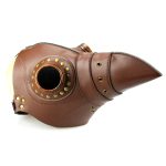 Light Brown Leather Plague Doctor Mask - Image 2
