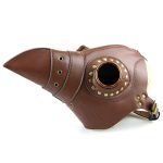 Light Brown Leather Plague Doctor Mask - Image 3