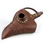 Light Brown Leather Plague Doctor Mask - Image 4