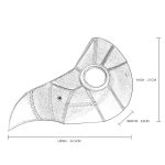 Steampunk Solid Color Stitch Beak Mask - Image 5