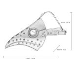 Steampunk Nailed Long Beak Cosplay Mask - Image 5