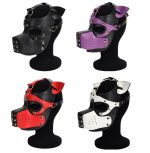 Double Color Dog Bondage Hood - Image 3