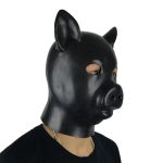 Latex Fetish Pig Hood Mask - Image 5
