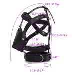 Ajustable Buckle Black Leather Harness - Image 4