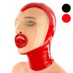 Blowjob Latex Hood With Transparent Facial