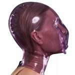 Latex Hood with Breath Control Hole - Image 3