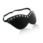 Black Leather Blindfold Mask - Image 2