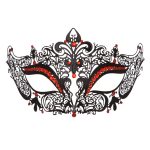 Diamante Metal Mask - Black - Image 7