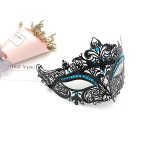Diamante Metal Mask - Black - Image 9