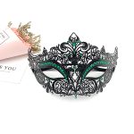 Diamante Metal Mask - Black