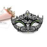 Diamante Metal Mask - Black - Image 2