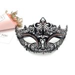 Diamante Metal Mask - Black - Image 3
