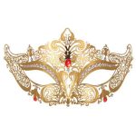 Diamante Metal Mask - Golden