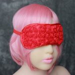 Blindfold with Flower Detail - Elastic Band - Image 6