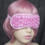 Blindfold with Flower Detail - Elastic Band - Image 7