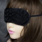 Blindfold with Flower Detail - Elastic Band - Image 8