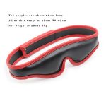 Leather Blindfold with Velcro Closure - Image 5
