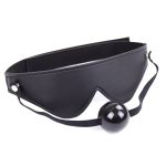 Blindfold With Ball Gag  - Velcro Strap