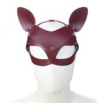 Cowhide Cat Mask