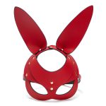 Punk Gothic Cosplay Women Leather Bunny Ears Mask - Image 2