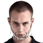 Gothic Mecha Ornament Face Earrings - Image 6