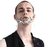 Gothic Mecha Ornament Face Earrings - Image 2