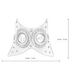 Steampunk Irregular Masquerade Mask - Image 5