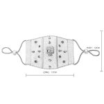 Steampunk Skull Rivets Adjustable Mask - Image 5