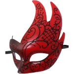 Flame Big Horned Mask - Double Color - Image 3