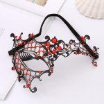Metal Iron One-Eyed Diamond Masquerade Mask - Image 3