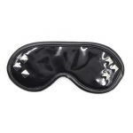 Red Wet Look Studded Eye Mask Blindfold - Image 5