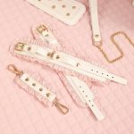 White & Pink Fairy Leather Cuffs - Image 2