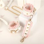 White & Pink Fairy Leather Cuffs - Image 5