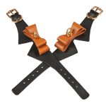 Exquisite Leather Cuffs With Bow - Image 2