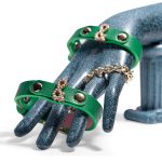 Green Leather Wrap Bracelet - Image 6