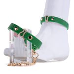 Green Leather Wrap Bracelet - Image 7