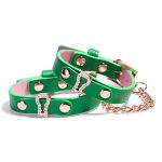 Green Leather Wrap Bracelet - Image 9
