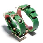 Green Leather Wrap Bracelet