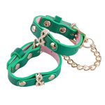 Green Leather Wrap Bracelet - Image 2