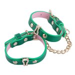 Green Leather Wrap Bracelet - Image 3