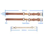 Bamboo Leather Wrist Cuffs - Image 4