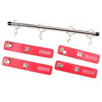 Locking Wrist and Ankle Spreader Bar With Cuffs - Image 4