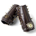 Men Leather Bracers Zipper - Image 2