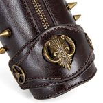 Men Leather Bracers Zipper - Image 5