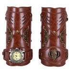 Steampunk Retro Knight Leather Arm Cuff - Image 6