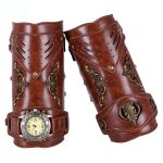 Steampunk Retro Knight Leather Arm Cuff - Image 8