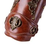Steampunk Retro Knight Leather Arm Cuff - Image 5