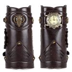 Medieval Unisex Faux Back Leather Bracer Arm Cuff - Image 6