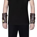 Medieval Unisex Faux Back Leather Bracer Arm Cuff - Image 7