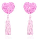 Satin Rose Heart Nipple Pasties With Tassel - Image 8